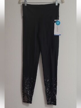 Marika Flex Deluxe NWT Size M 27” Black Yoga Leggings Dry Wik